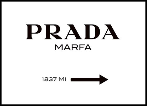 Quadro in bianco e nero Prada Marfa 